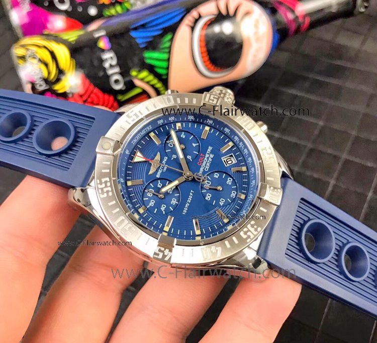 Knock off Breitling Colt Chronograph Watch SS Blue Dial Knock off Breitling Colt Chronograph Watch SS Blue Dial